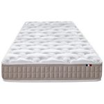 IDLITERIE Matelas latex 3 zones PURE - soutien ferme, Made in France. Coloris disponibles : Blanc