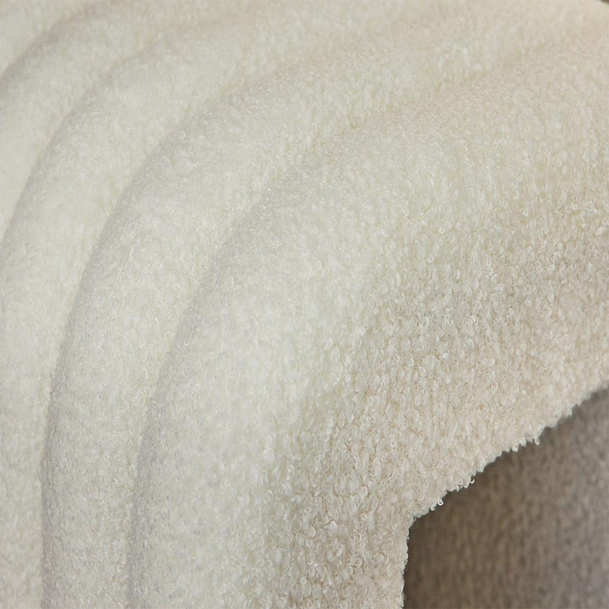 Voir la diapositive 5 : BEST MOBILIER Kenta - pouf - en tissu bouclette