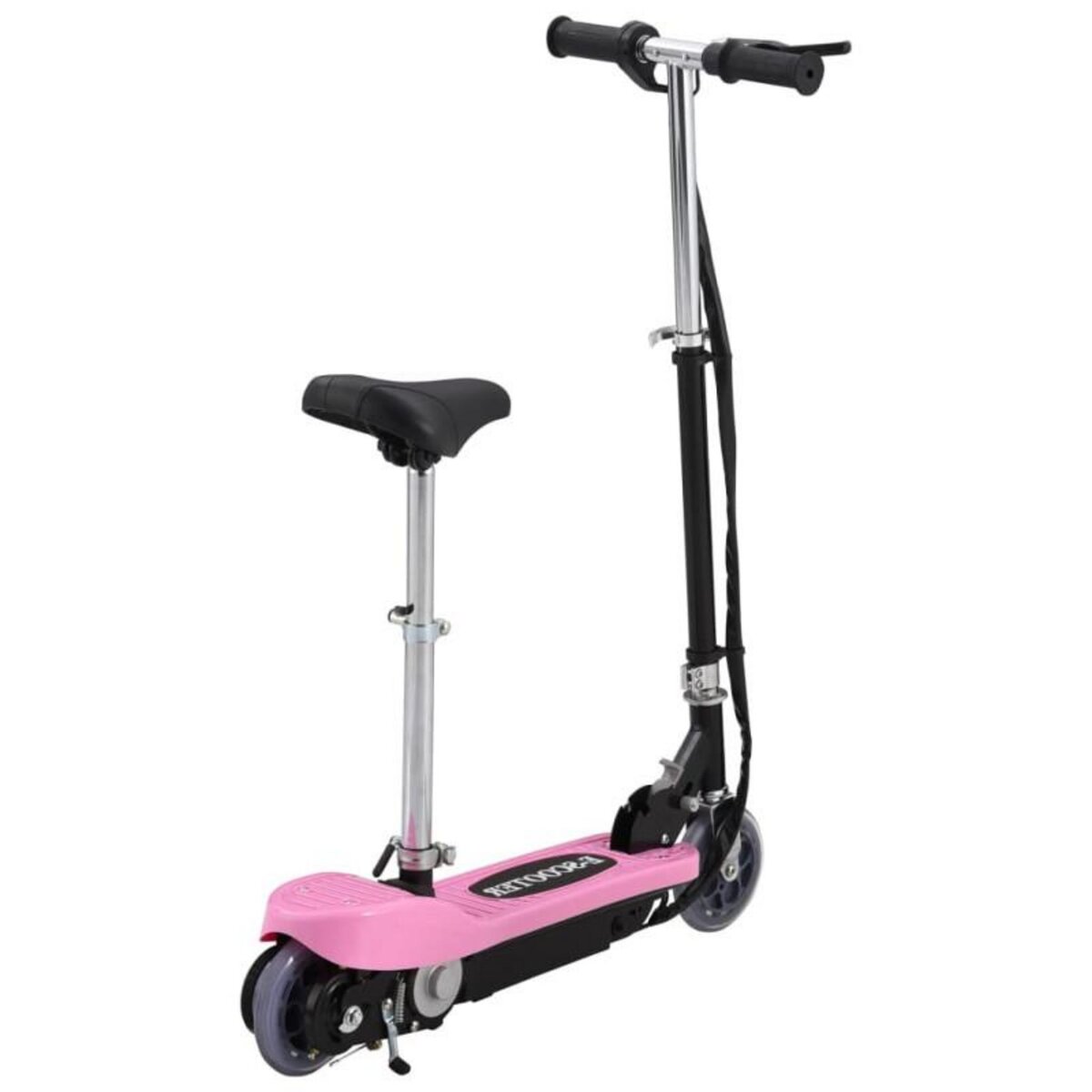 VIDAXL Trottinette électrique avec siège 120 W Rose