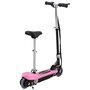 Voir la diapositive 3 : VIDAXL Trottinette électrique avec siège 120 W Rose