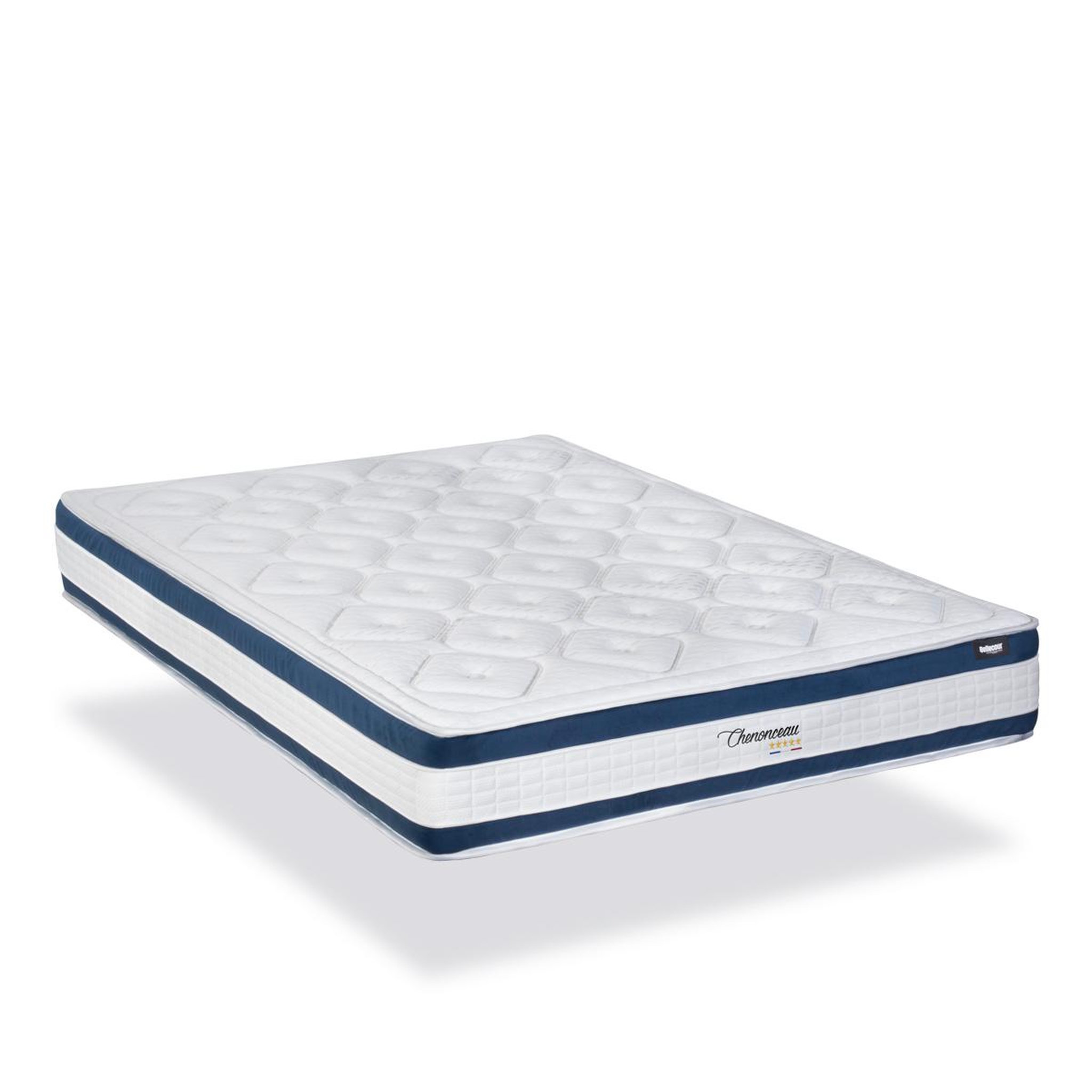 BELLECOUR Bellecour literie | matelas chenonceau | mousse avec mémoire de forme. Coloris disponibles : Blanc