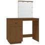 Voir la diapositive 2 : VIDAXL Coiffeuse avec LED Marron miel 95x50x133,5cm Bois de pin massif