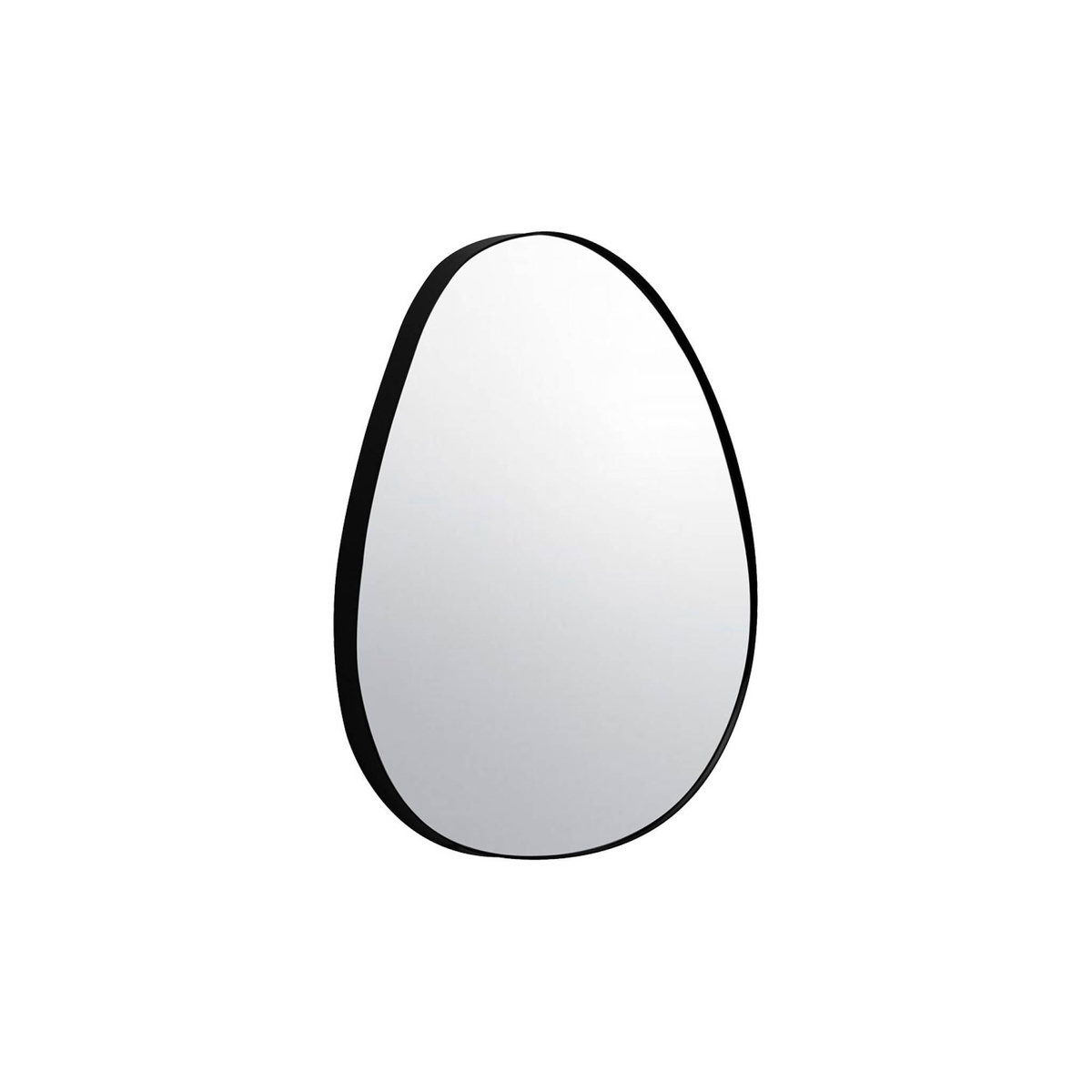 SWEEEK Miroir organique en métal noir HARPER