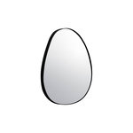 SWEEEK Miroir organique en métal noir HARPER