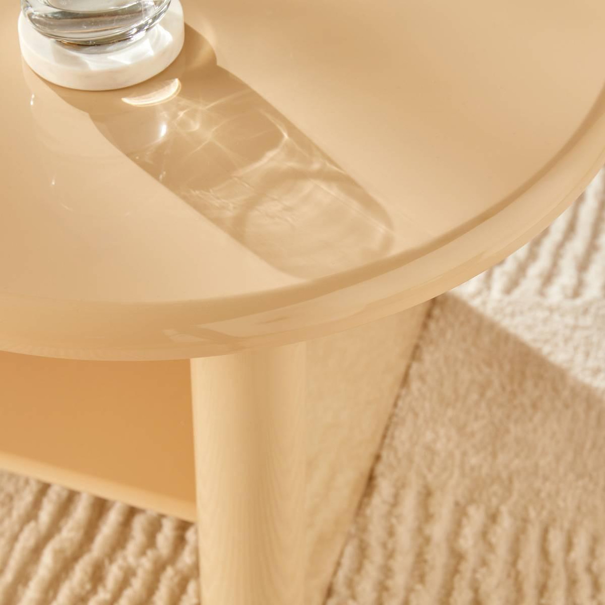 Voir la diapositive 4 : ATMOSPHERA Table basse avec étagère  douglas  110cm beige