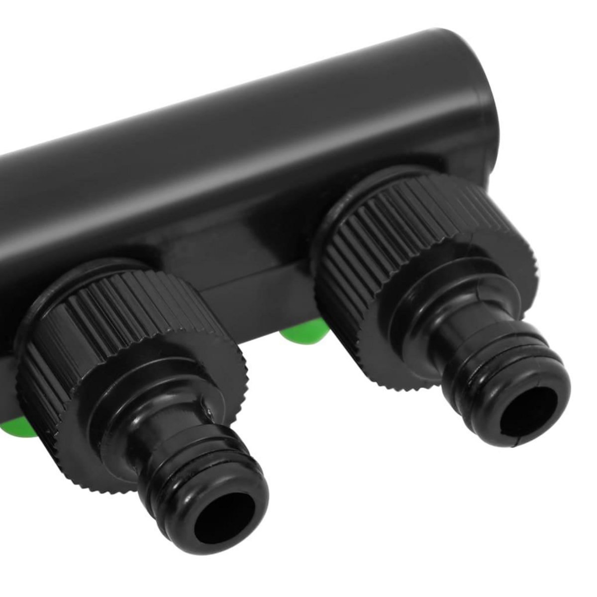 VIDAXL Adaptateur de robinet a 4 voies vert/noir 19,5x6x11 cm ABS & PP