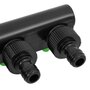 Voir la diapositive 5 : VIDAXL Adaptateur de robinet a 4 voies vert/noir 19,5x6x11 cm ABS & PP