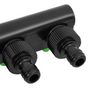 Voir la diapositive 5 : VIDAXL Adaptateur de robinet a 4 voies vert/noir 19,5x6x11 cm ABS & PP