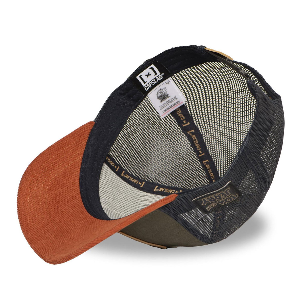CAPSLAB Casquette trucker prenium semi curved Tom and Jerry