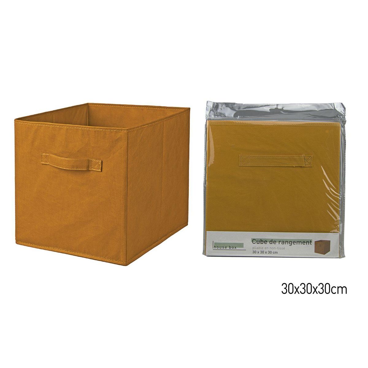 TOILINUX Lot de 12 cubes de rangement pliables en tissus avec poignée