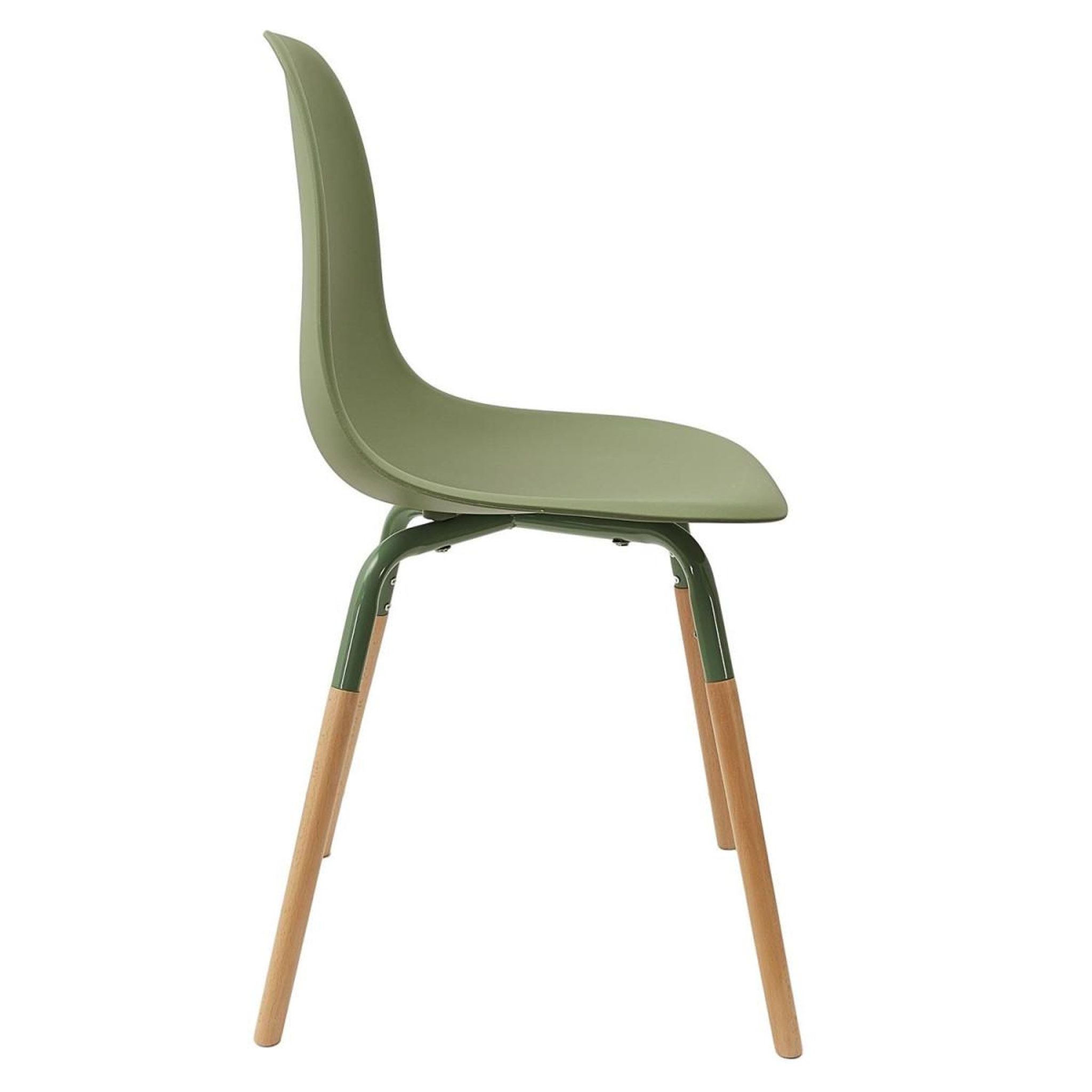 Voir la diapositive 4 : The Home Deco Factory Lot de 4 chaises scandinaves  phénix  81cm vert