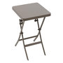 Voir la diapositive 1 : HESPERIDE Table d'appoint carrée pliante Greensboro Café - 40 x 40 cm - Hespéride
