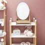 Voir la diapositive 5 : Paris Prix Miroir pour Coiffeuse Enfant  Bella  49cm Blanc