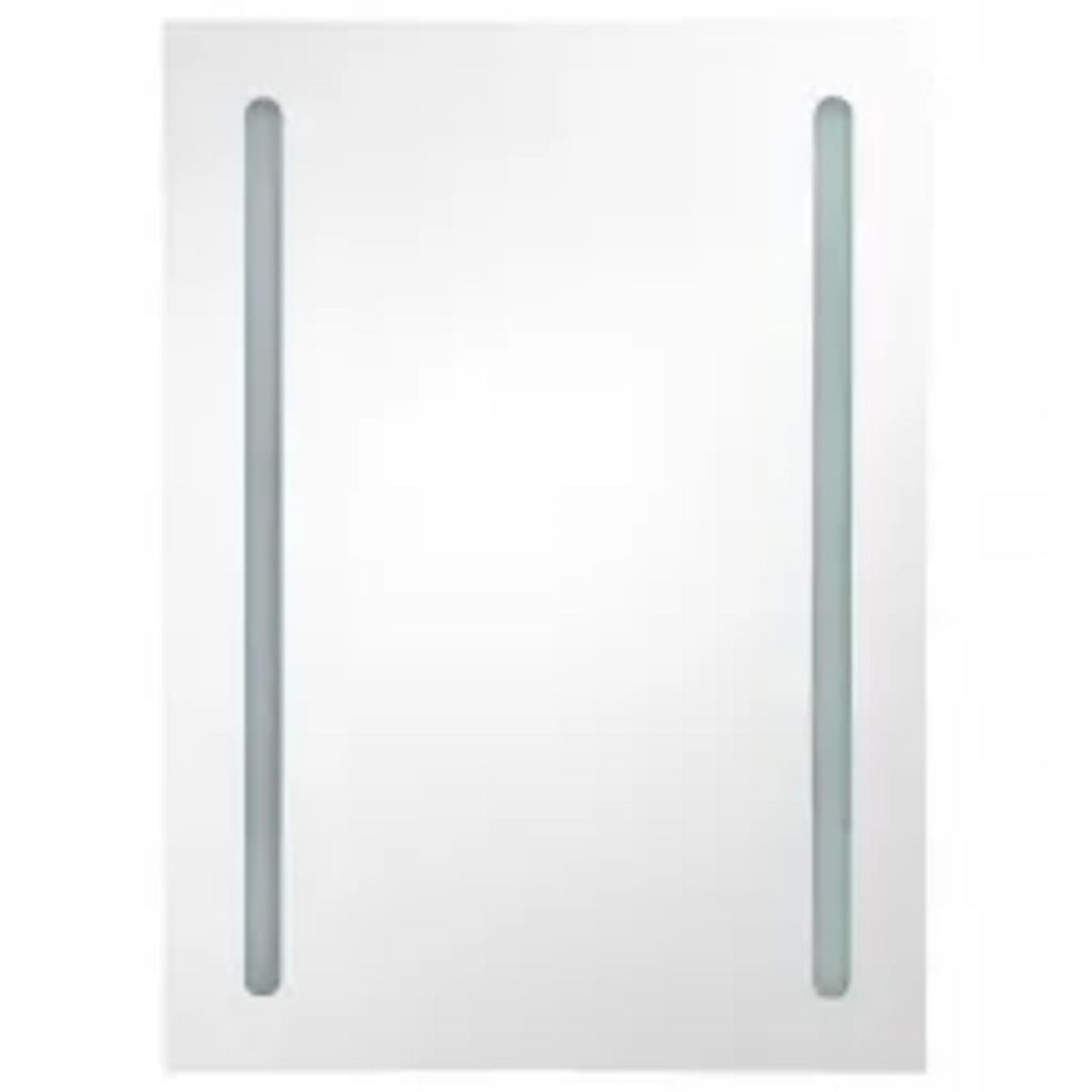 VIDAXL Armoire de salle de bain a miroir LED gris 50x13x70 cm