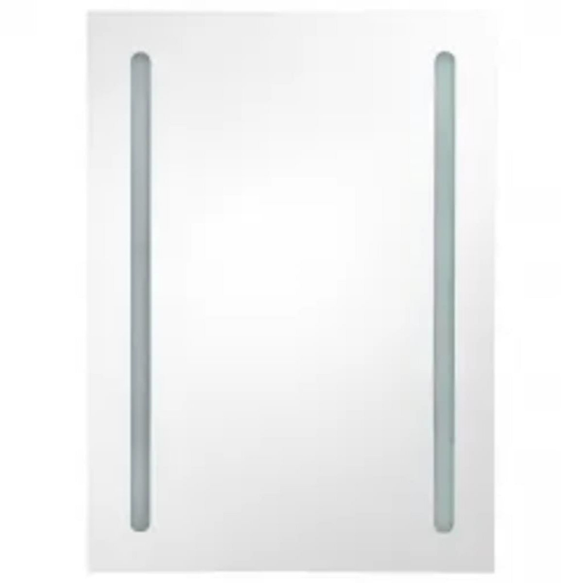 VIDAXL Armoire de salle de bain a miroir LED gris 50x13x70 cm