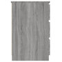 Voir la diapositive 4 : VIDAXL Bureau Sonoma gris 140x50x77 cm Bois d'ingenierie