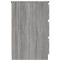 Voir la diapositive 4 : VIDAXL Bureau Sonoma gris 140x50x77 cm Bois d'ingenierie