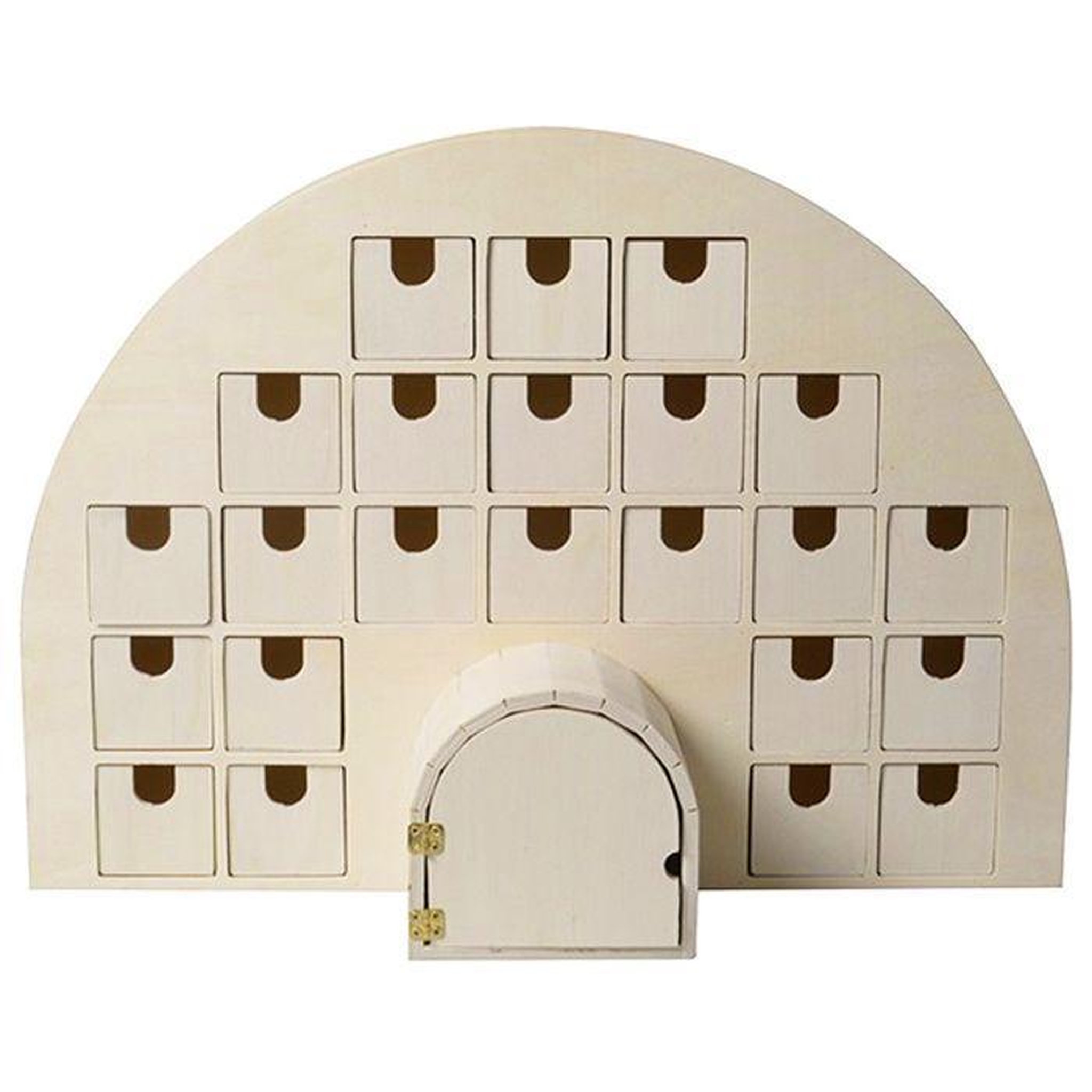 Voir la diapositive 3 : Artemio Calendrier de l'Avent Igloo 44 x 32 cm