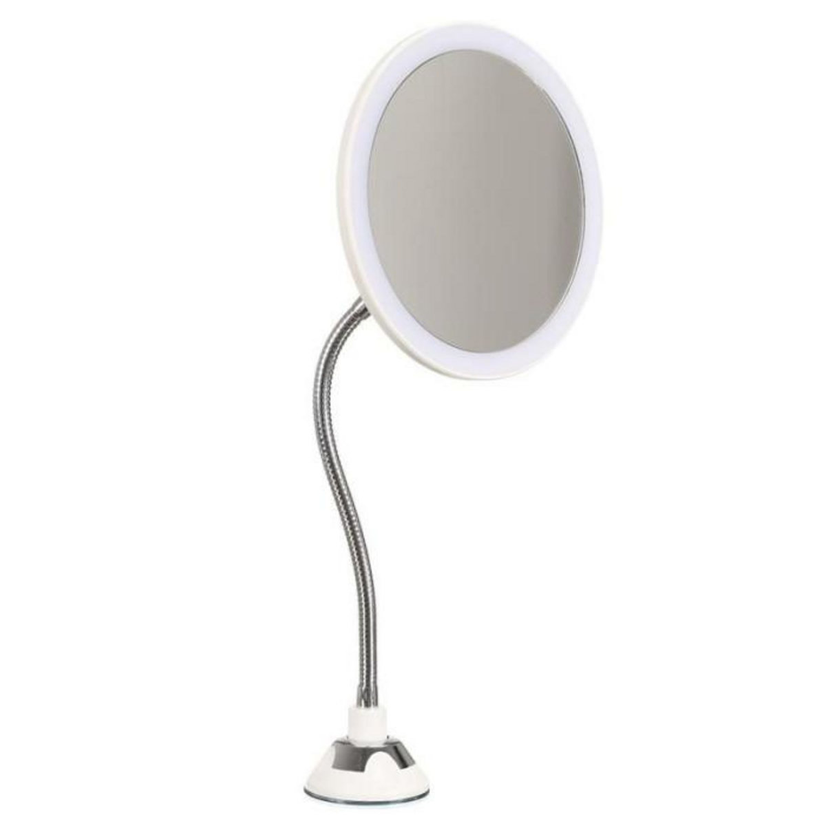 Paris Prix Miroir Grossissant Flexible  Lumineux  30cm Blanc