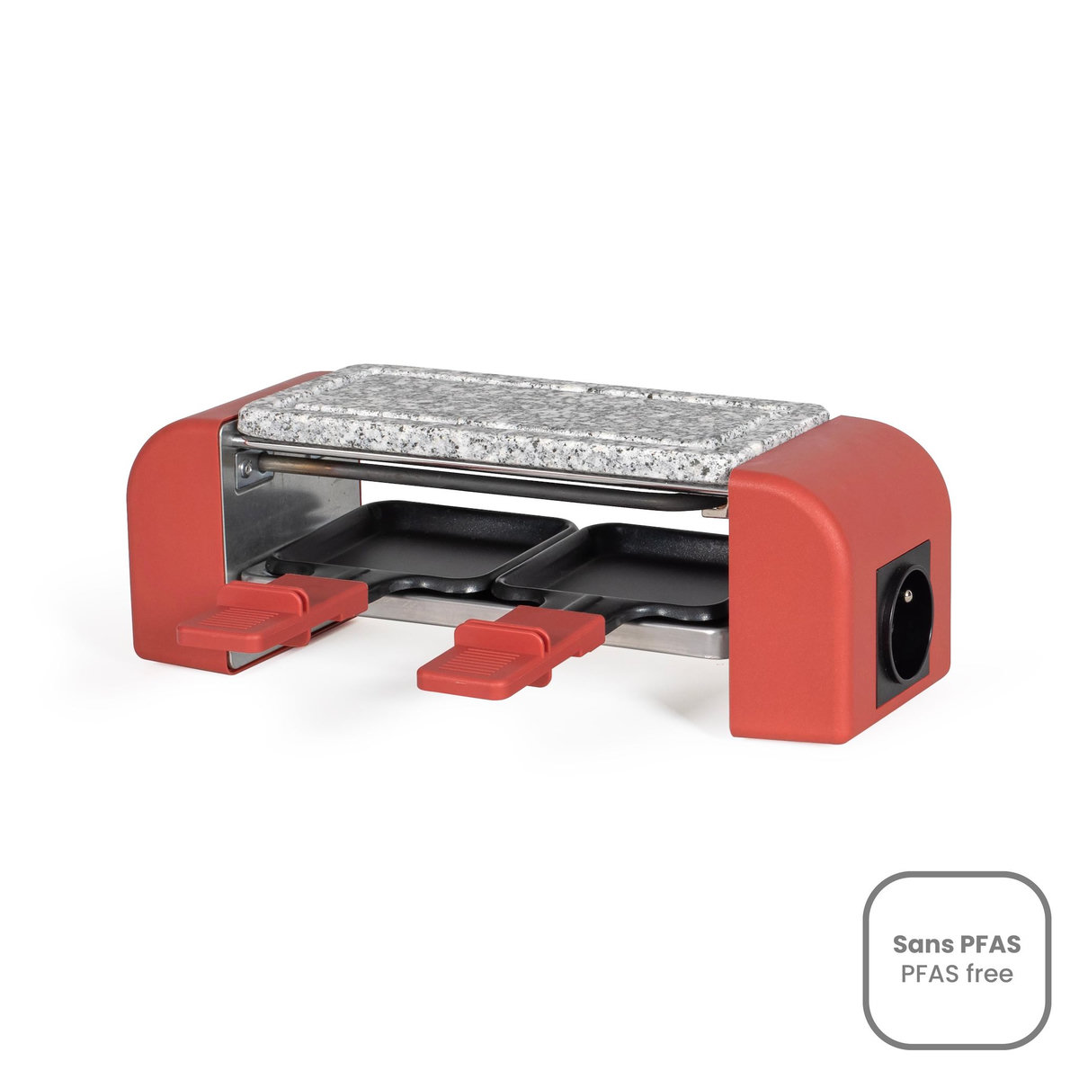 LIVOO Appareil à raclette à 2 personnes 450w rouge - DOC310R