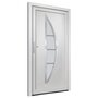 Voir la diapositive 4 : VIDAXL Porte d'entree Blanc 98x200 cm PVC