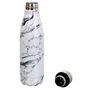 Voir la diapositive 2 : Paris Prix Bouteille Isotherme  Marbrée  50cl Blanc & Gris