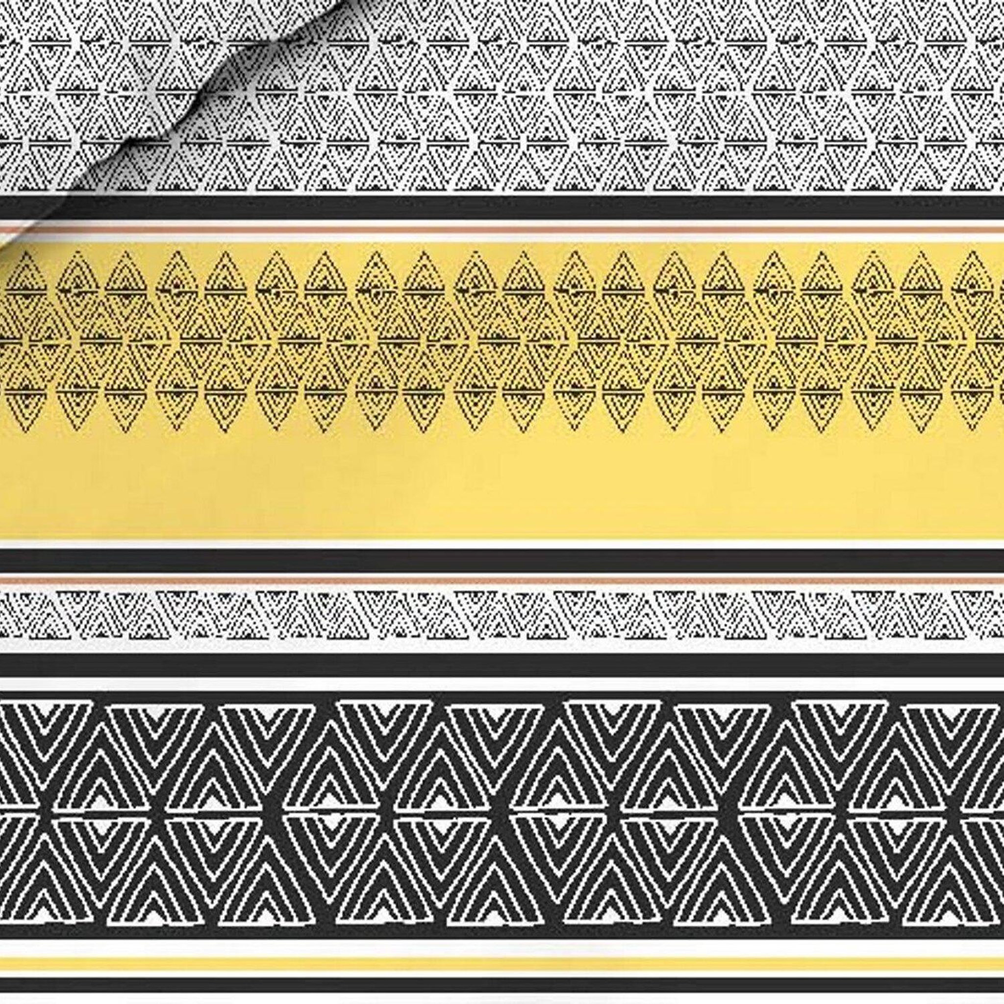 Voir la diapositive 4 : Home collection Parure housse de couette 240x220cm 100%coton 55fils formas yellow