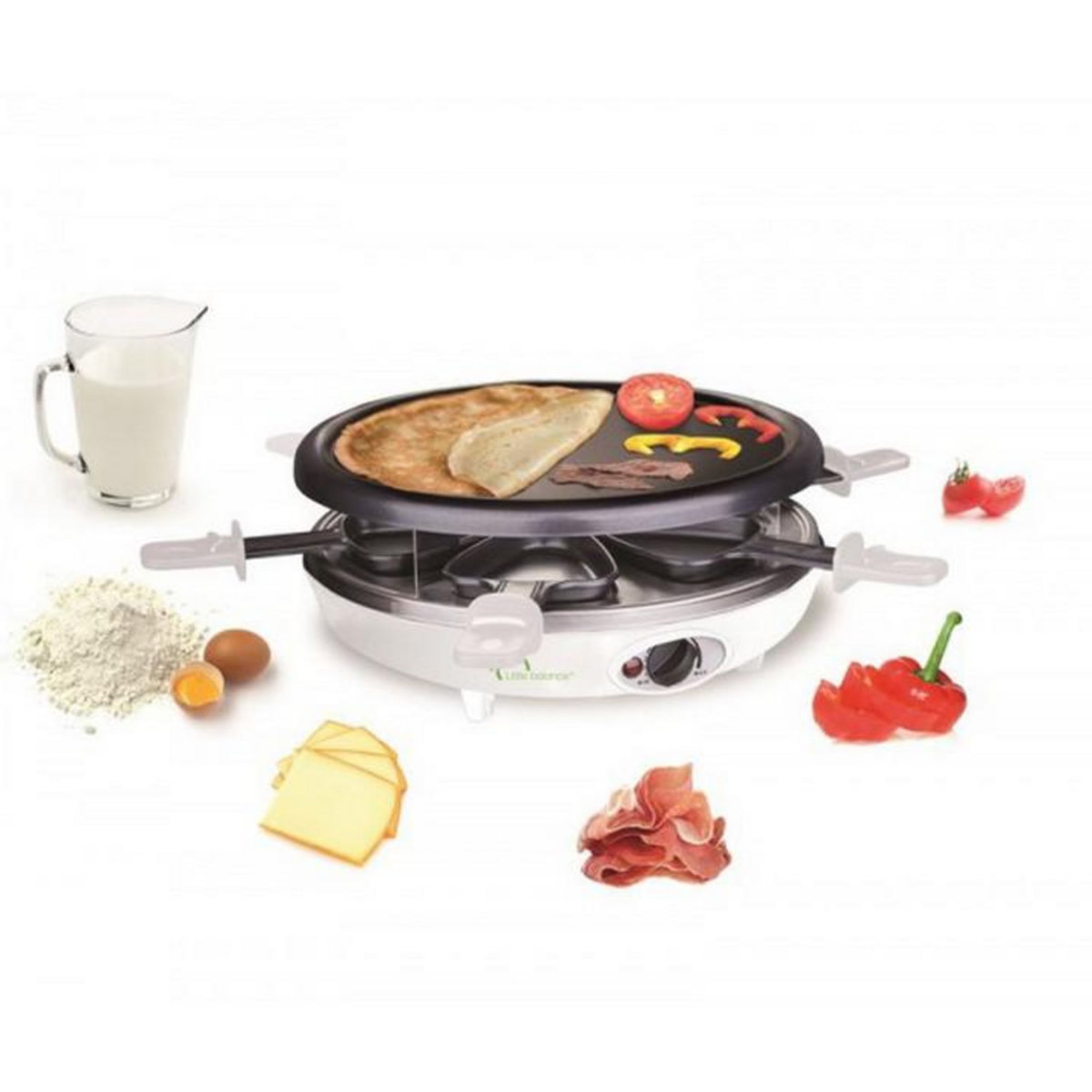 LITTLE BALANCE Appareil à raclette 6 personnes 1200w - 8389