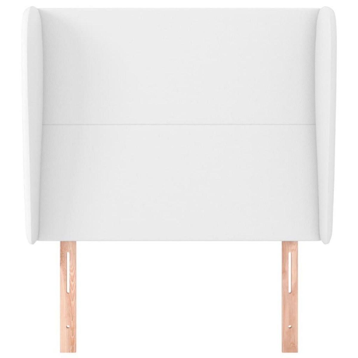 VIDAXL Tete de lit avec oreilles Blanc 103x23x118/128 cm Similicuir