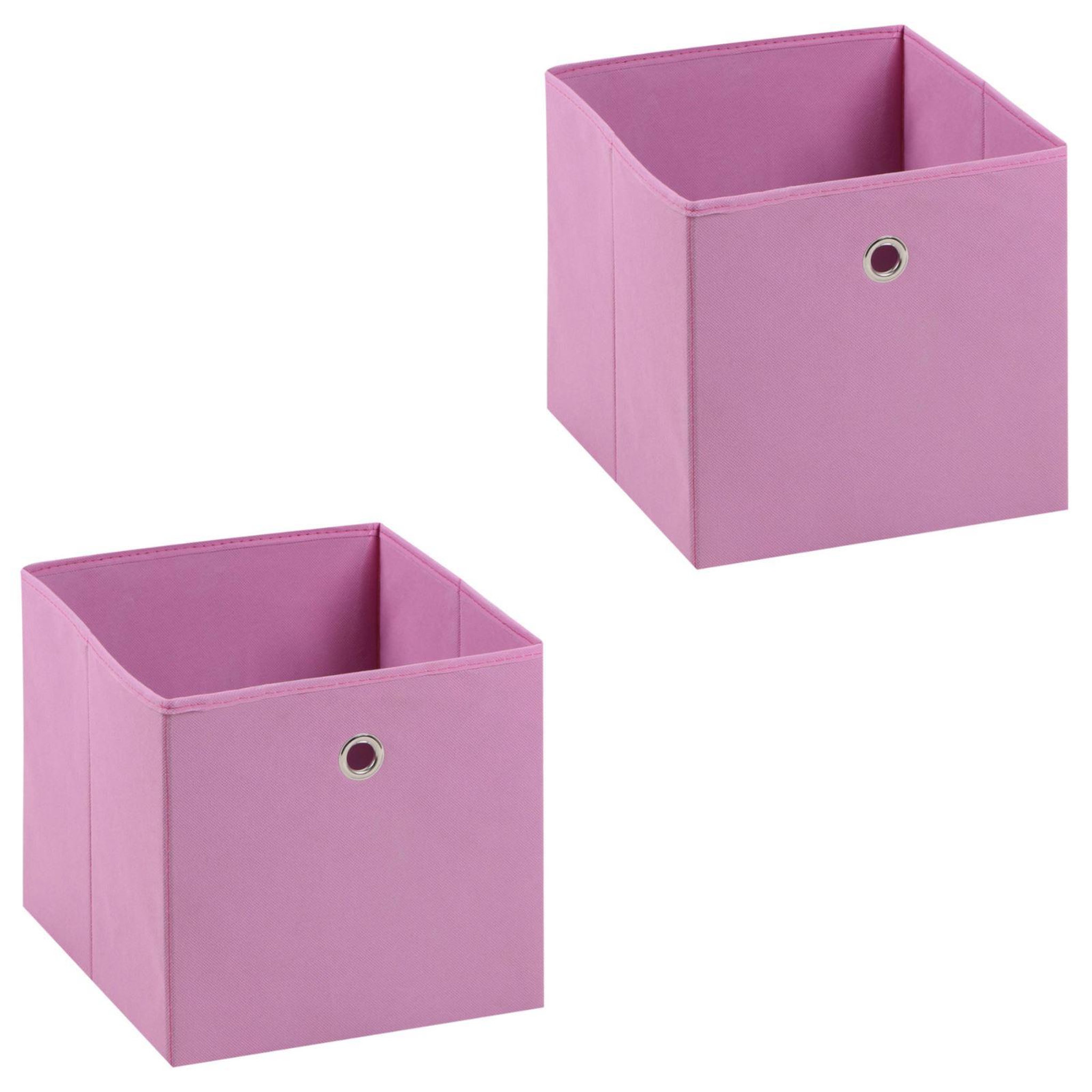 Voir la diapositive 1 : IDIMEX Lot de 2 boîtes de rangement ELA, en tissu