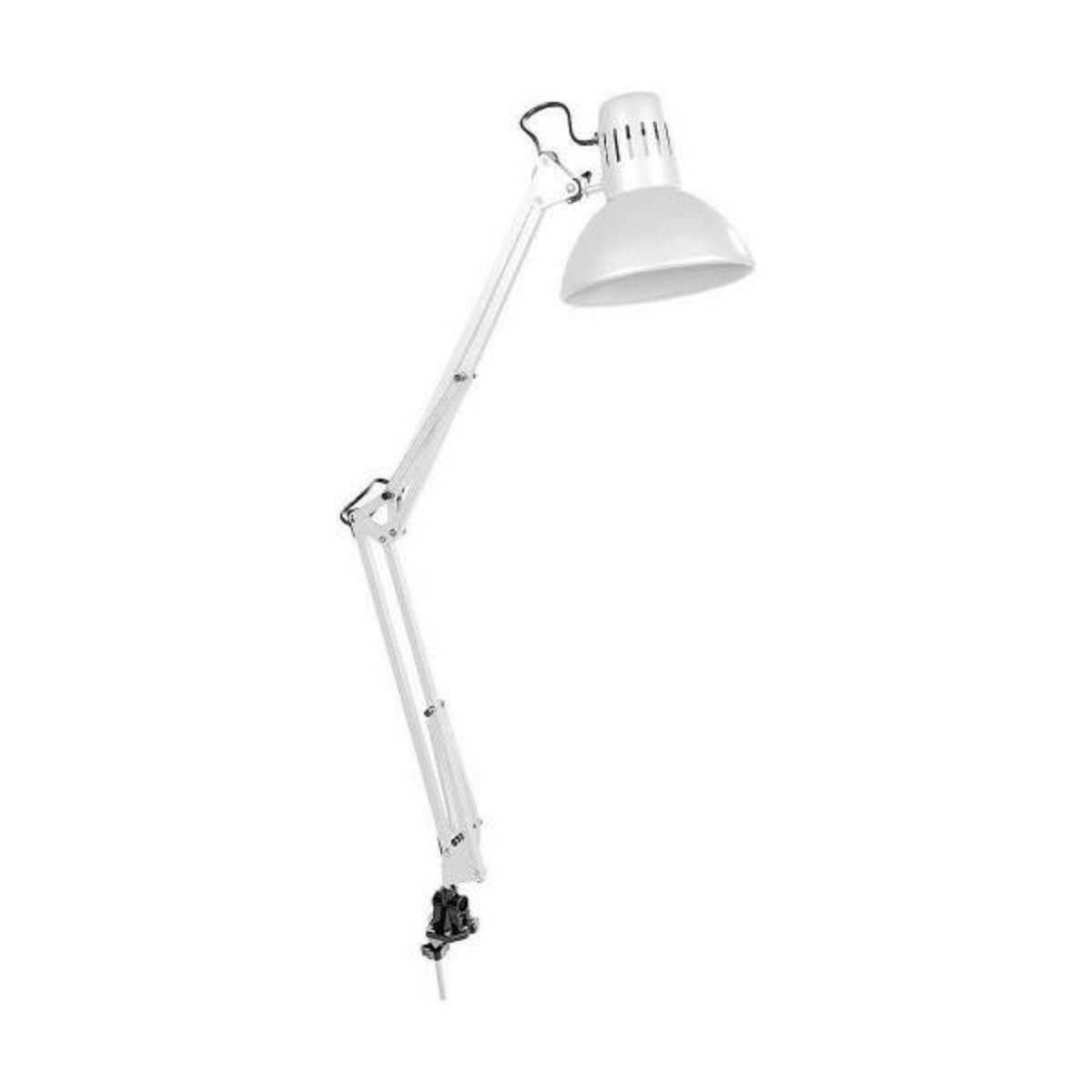 MARKET24 Lampe de bureau EDM 30080 Melbourne Blanc Métal 60 W 24 x 98 cm E27 Flexo/Lampe de bureau