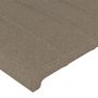 Voir la diapositive 5 : VIDAXL Tete de lit a LED Taupe 90x5x78/88 cm Tissu