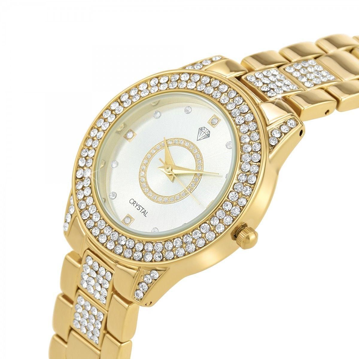 SC CRYSTAL Montre Enora élégante ornée de Cristaux scintillants par SC Crystal