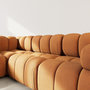Voir la diapositive 4 : LISA DESIGN Ruby - canapé modulable d'angle gauche 5 places en velours texturé