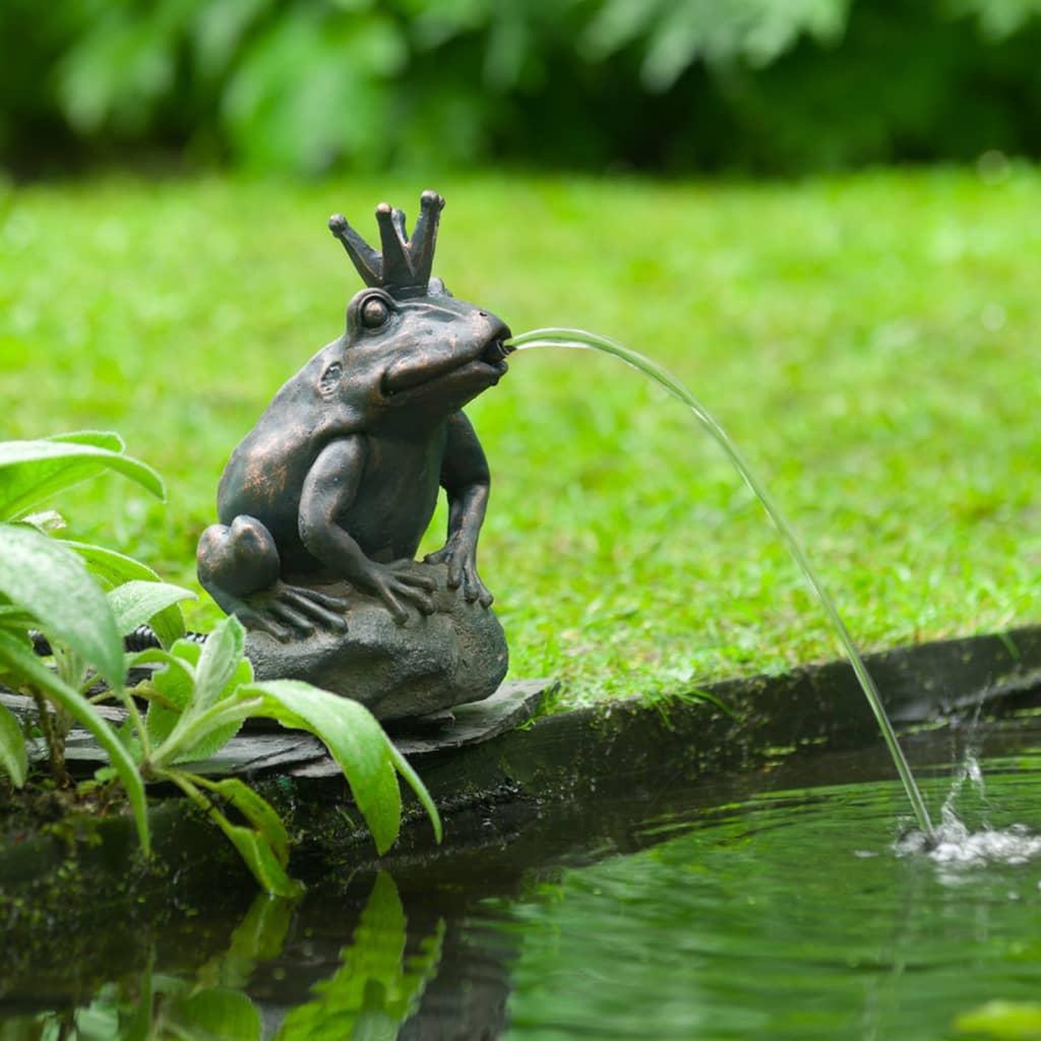 Voir la diapositive 1 : Ubbink Ubbink Fontaine de jardin a cracheur Grenouille roi