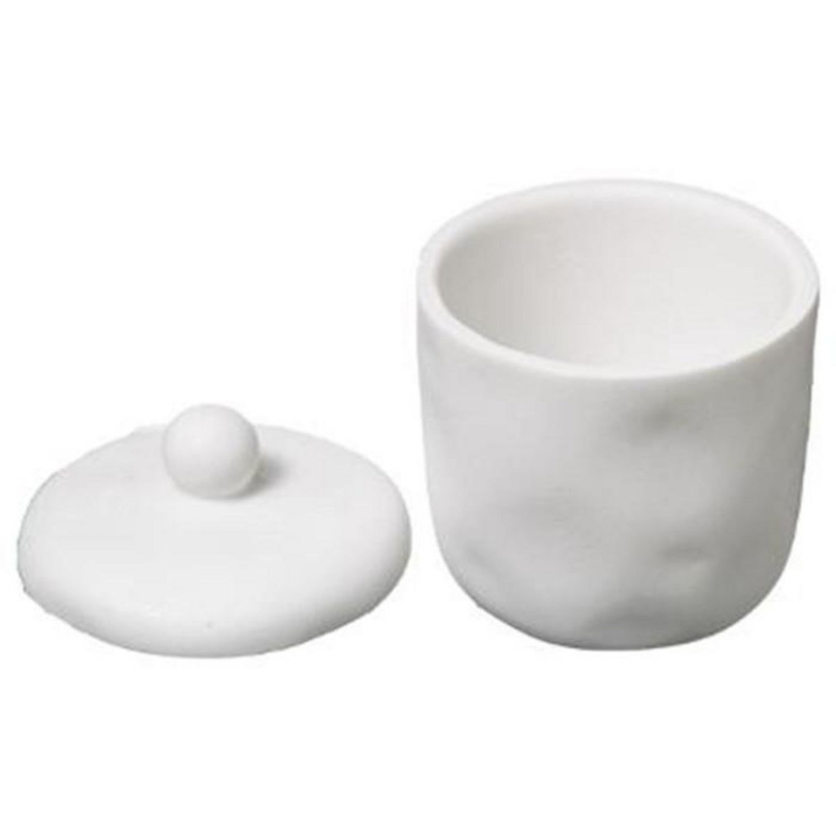 FIVE Pot à Coton Design  Indonésie  12cm Blanc