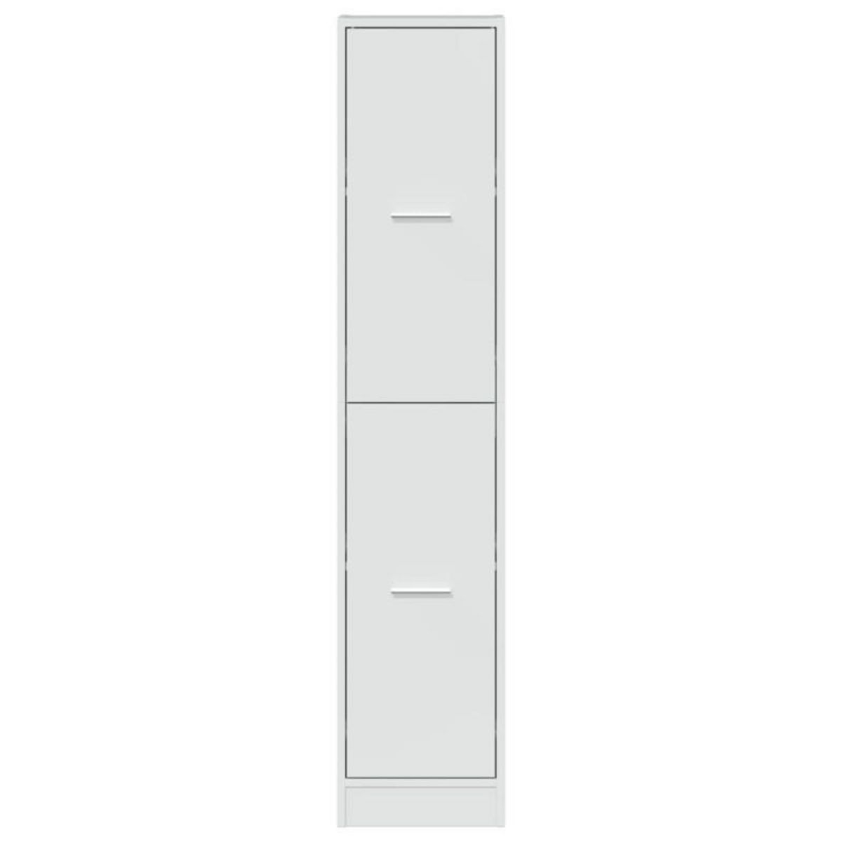 VIDAXL Armoire d apothicaire blanc brillant bois d'ingénierie