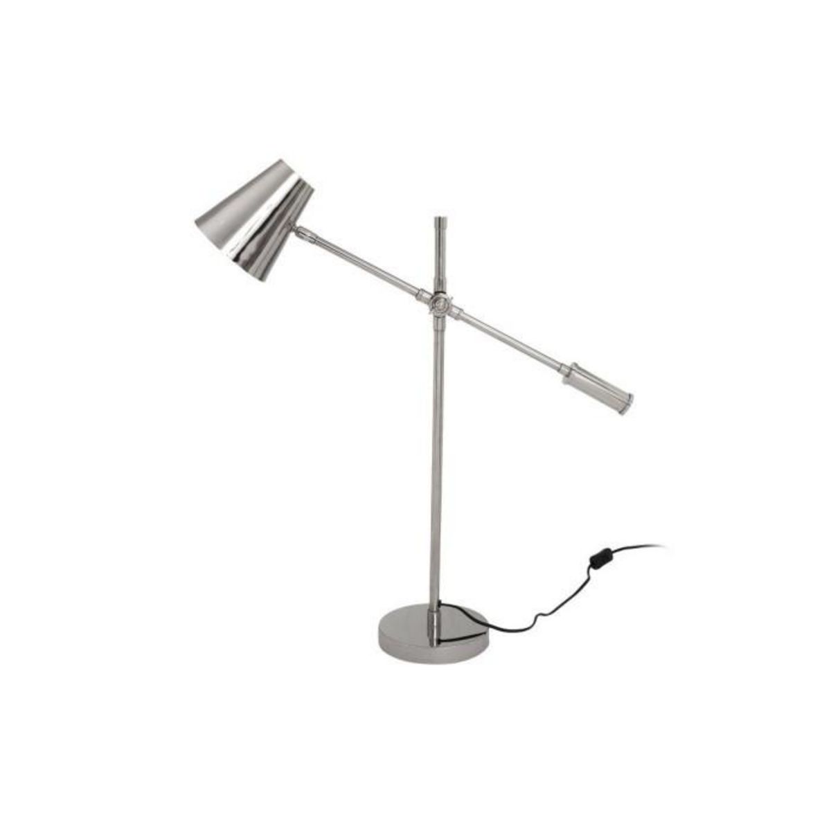 Paris Prix Lampe à Poser Industriel  Celeste  74cm Argent