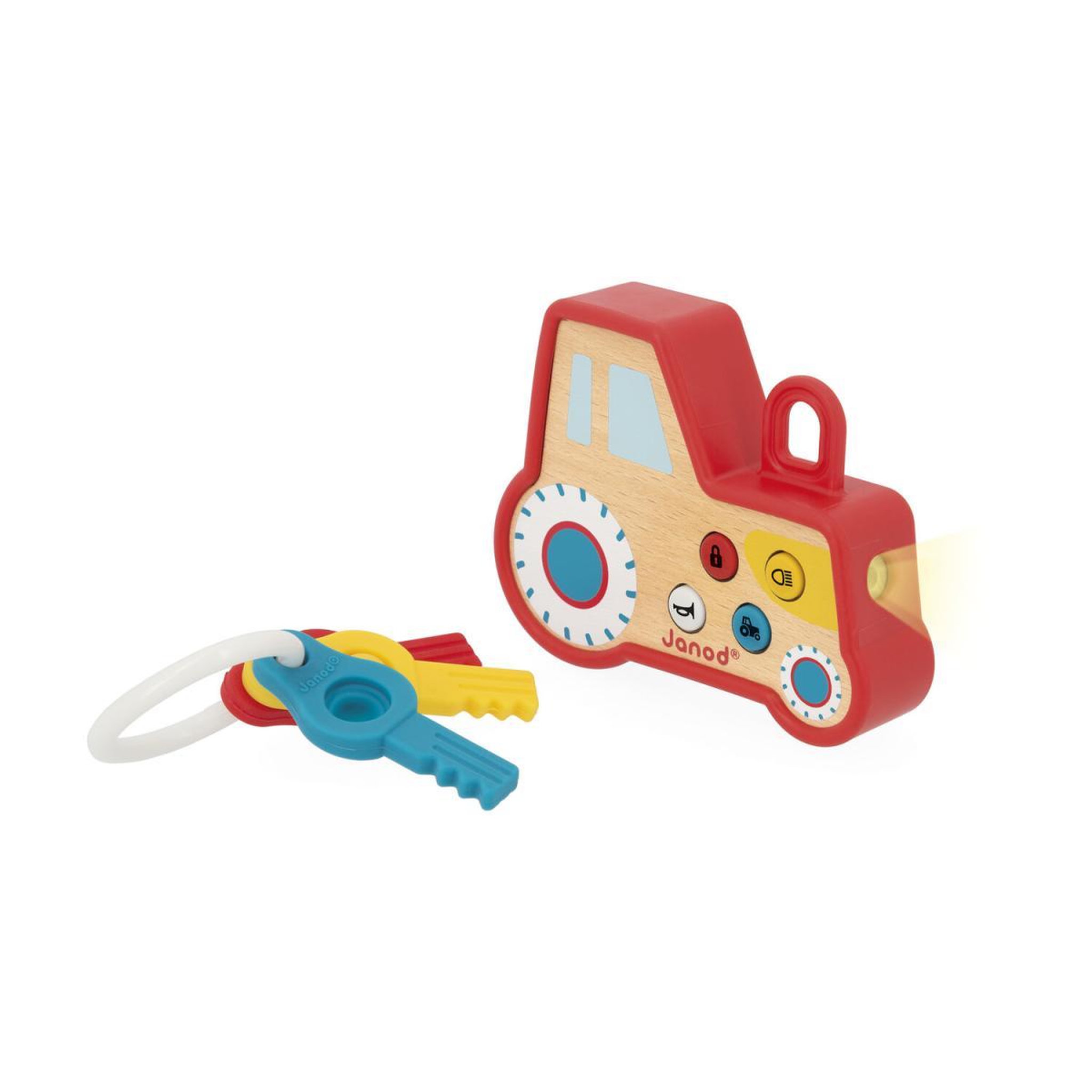Voir la diapositive 3 : Juratoys-Janod Porte cles tracteur sonore