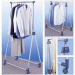 Wenko Penderie mobile pliante - Métal chromé