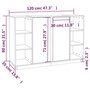 Voir la diapositive 6 : VIDAXL Buffet 120x35x80 cm Bois massif de pin