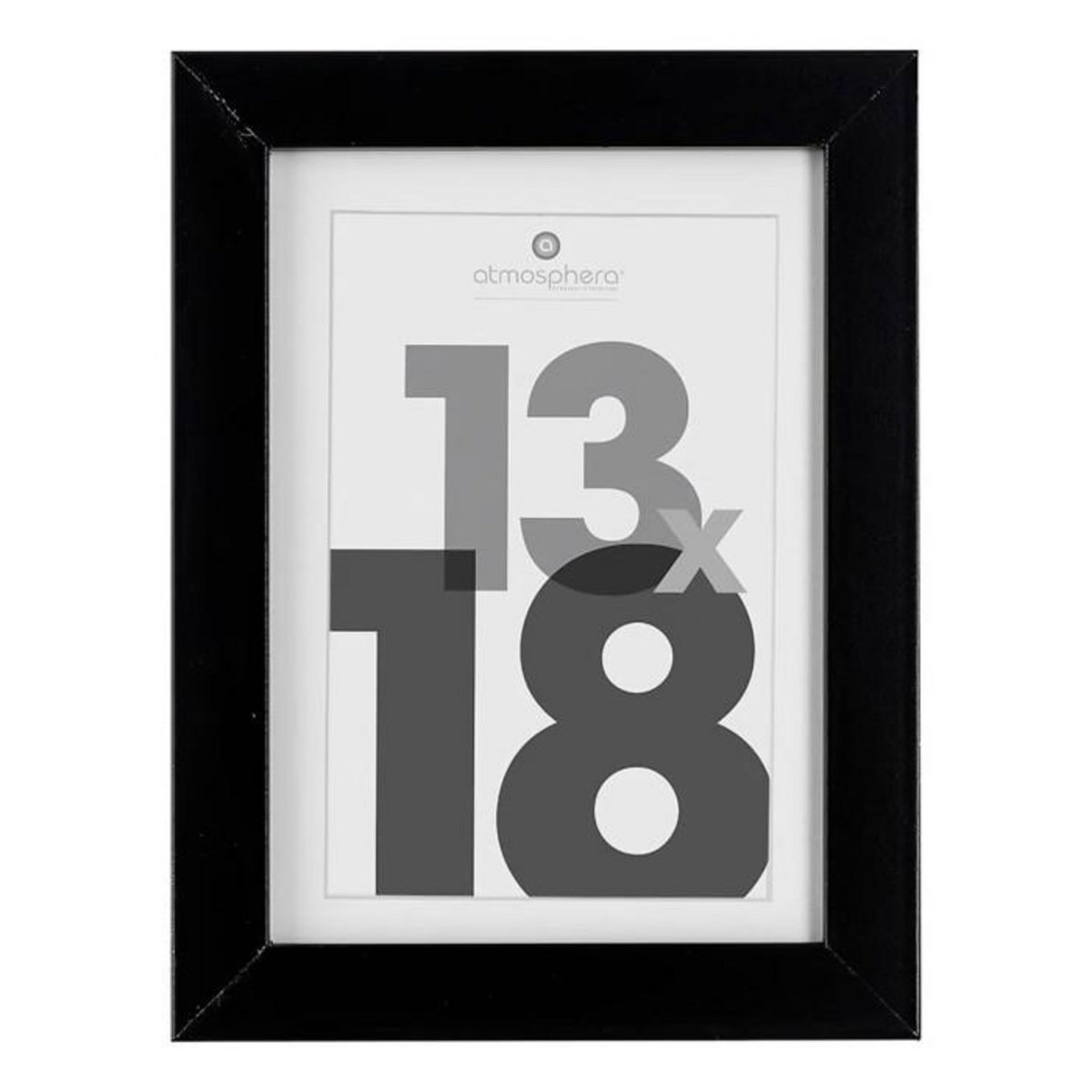 ATMOSPHERA Cadre Photo Bois 13x18cm Noir