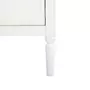 ATMOSPHERA Table de chevet effet bois Solen - L. 45 x H. 60 cm - Blanc