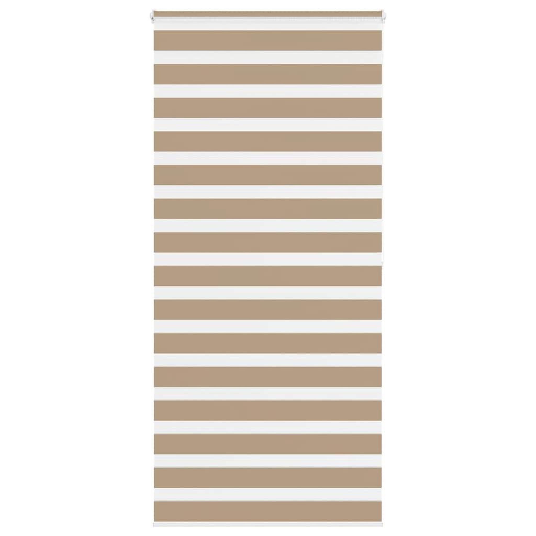 VIDAXL Store zebre marron sable largeur du tissu 110,9 cm polyester