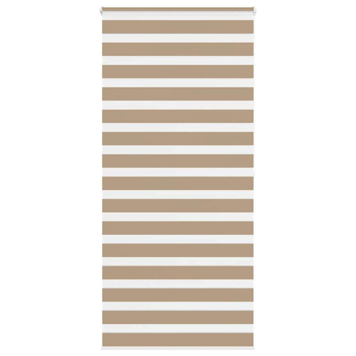 VIDAXL Store zebre marron sable largeur du tissu 110,9 cm polyester