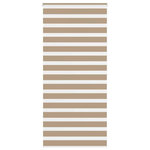 VIDAXL Store zebre marron sable largeur du tissu 110,9 cm polyester