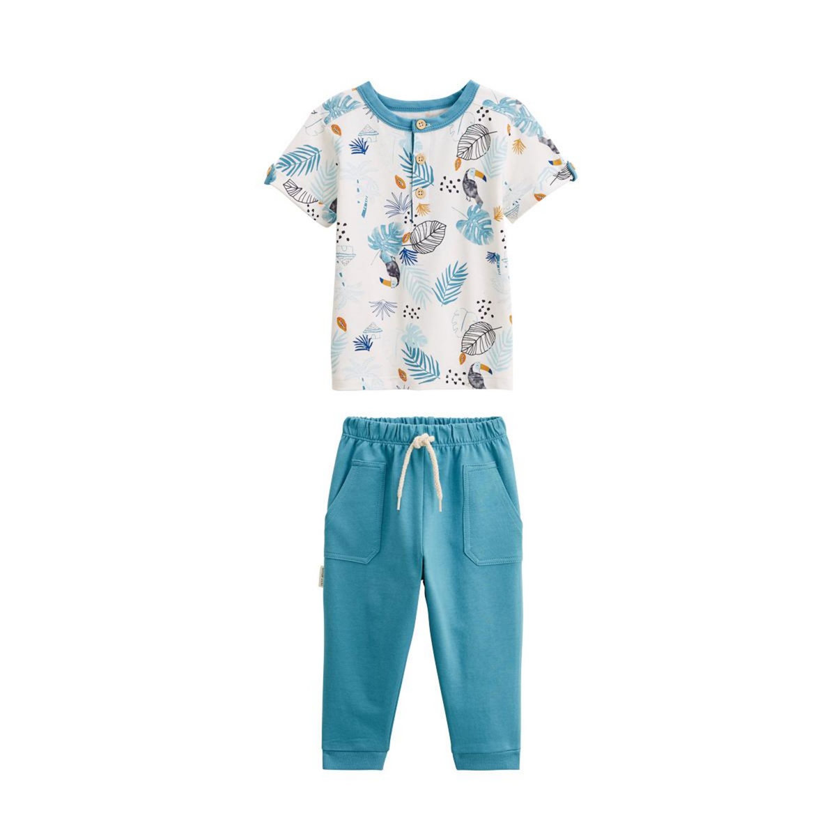 Petit Béguin Ensemble bébé t-shirt et pantalon Athi