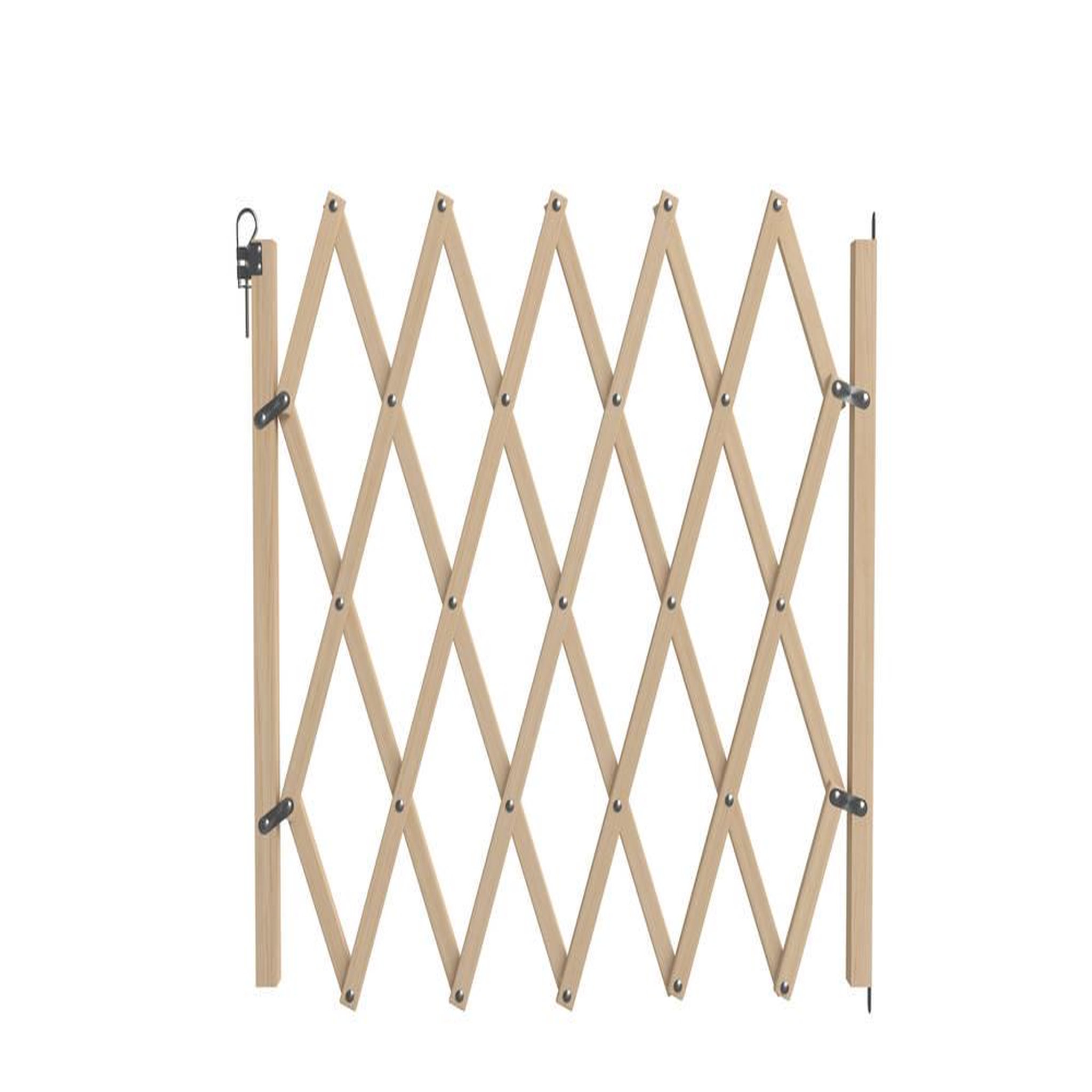 CENTRALE BRICO Barrière Stopfix, en bois brut, extensible à 110cm