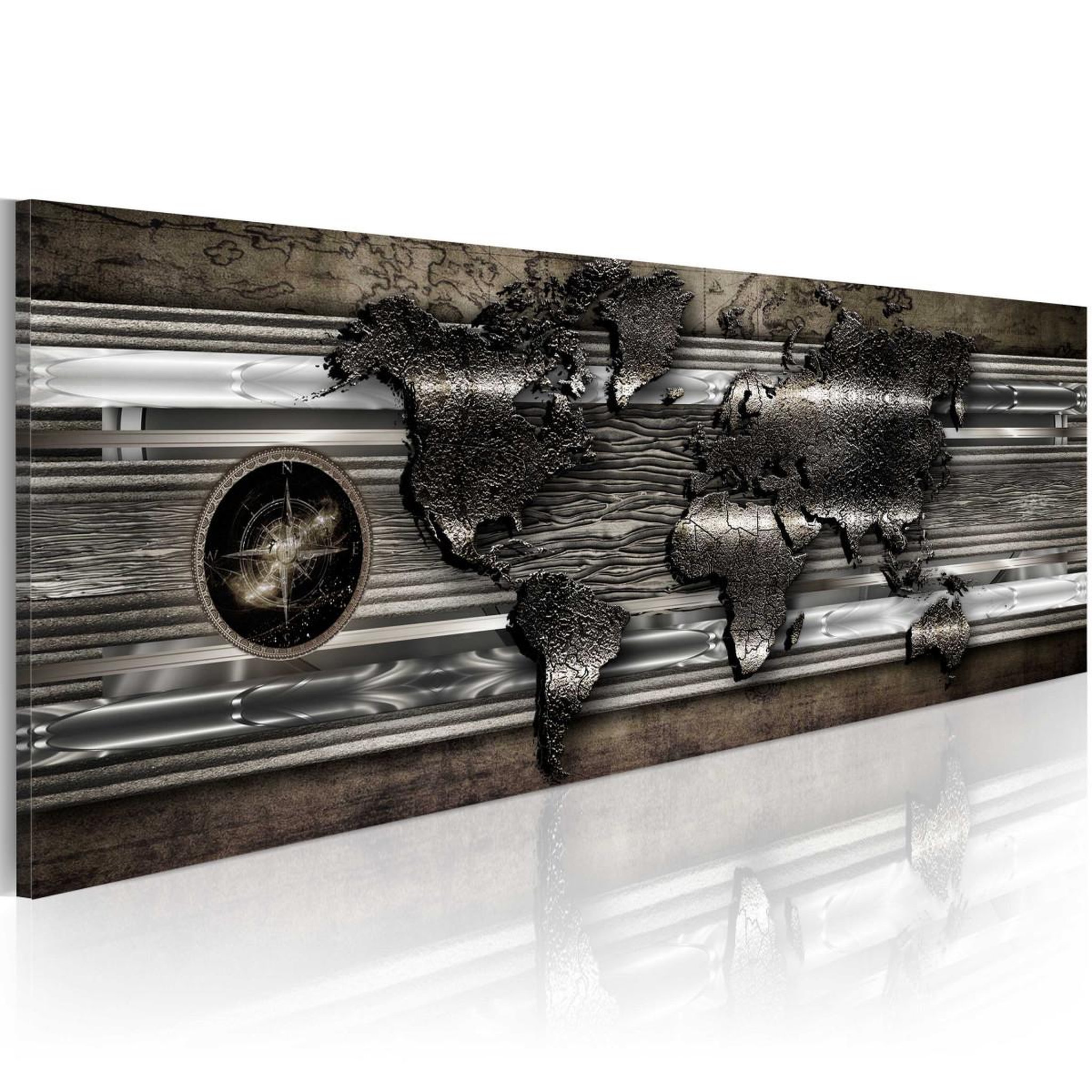 Voir la diapositive 1 : Paris Prix Tableau Imprimé  Metalic Map