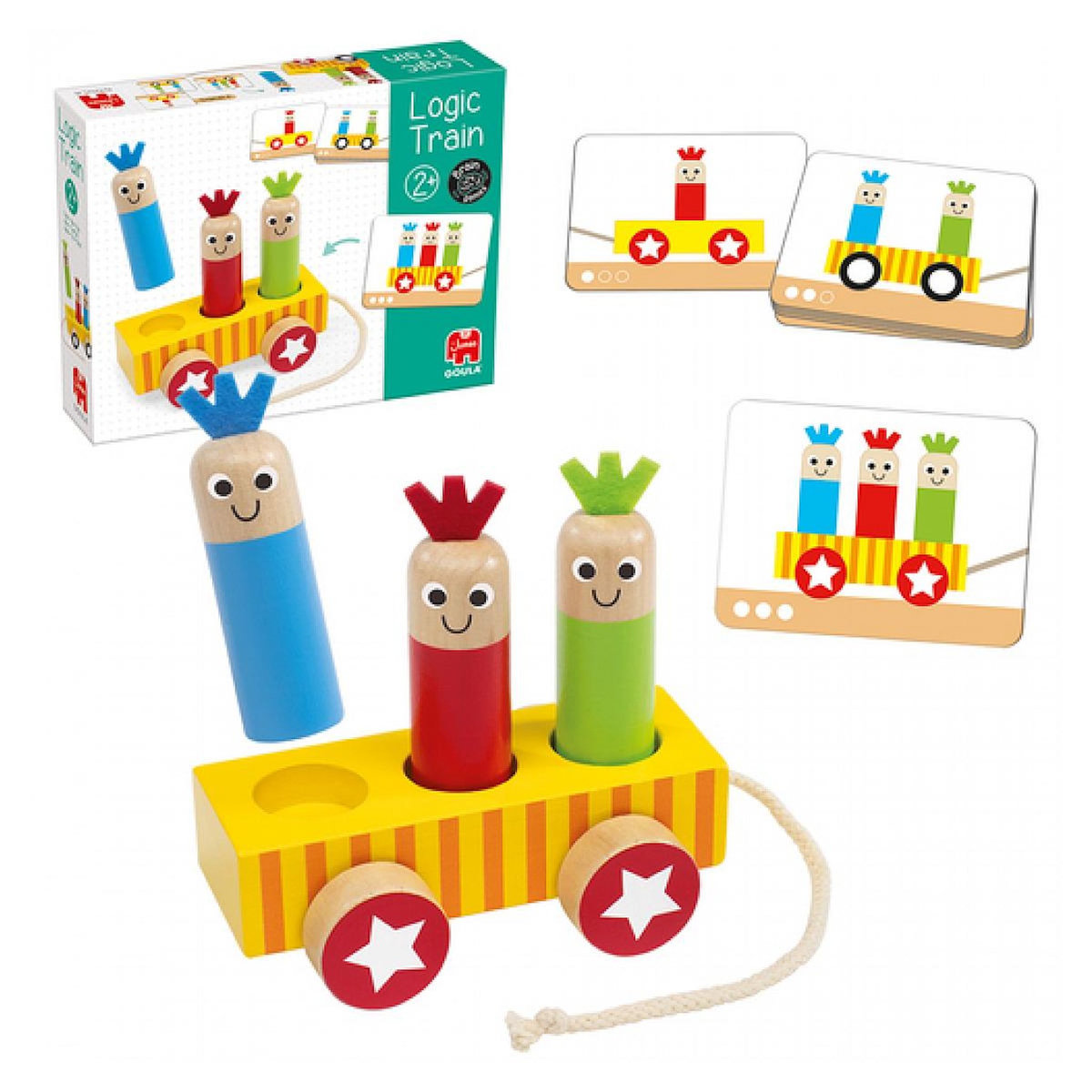 Goula Logic train en bois a assembler